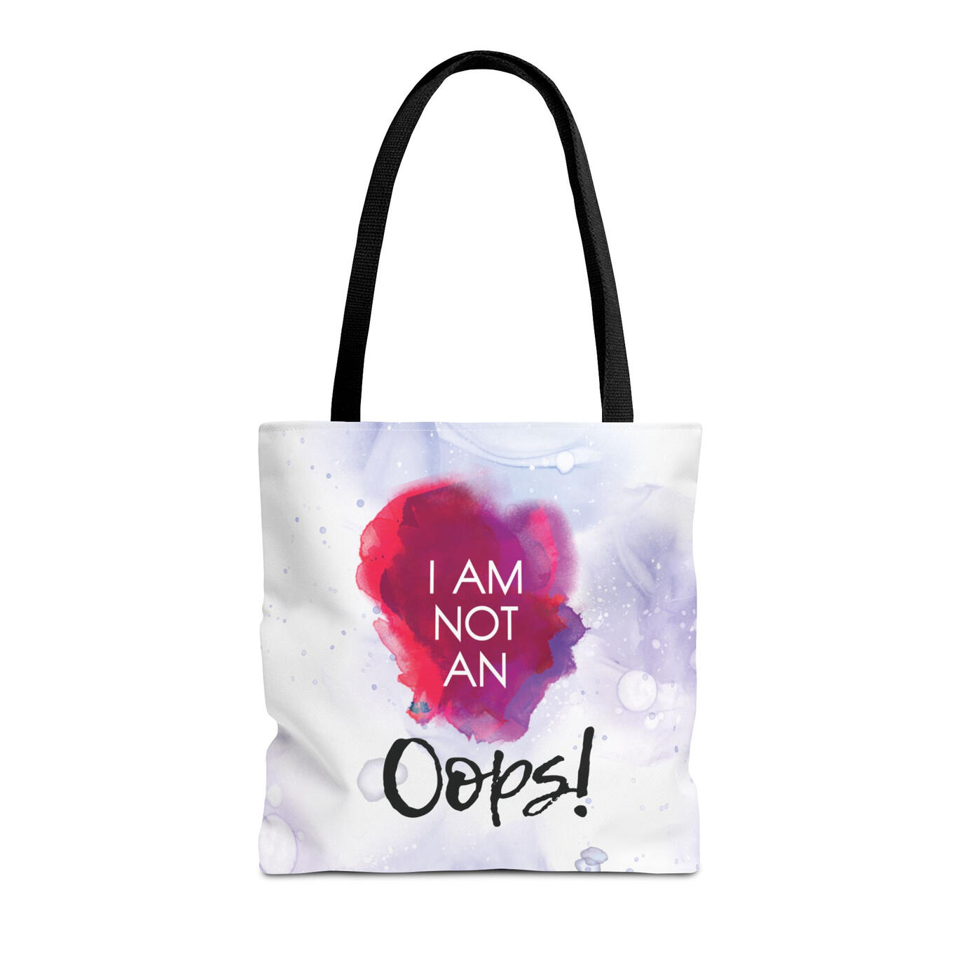White "Oops" Book Tote